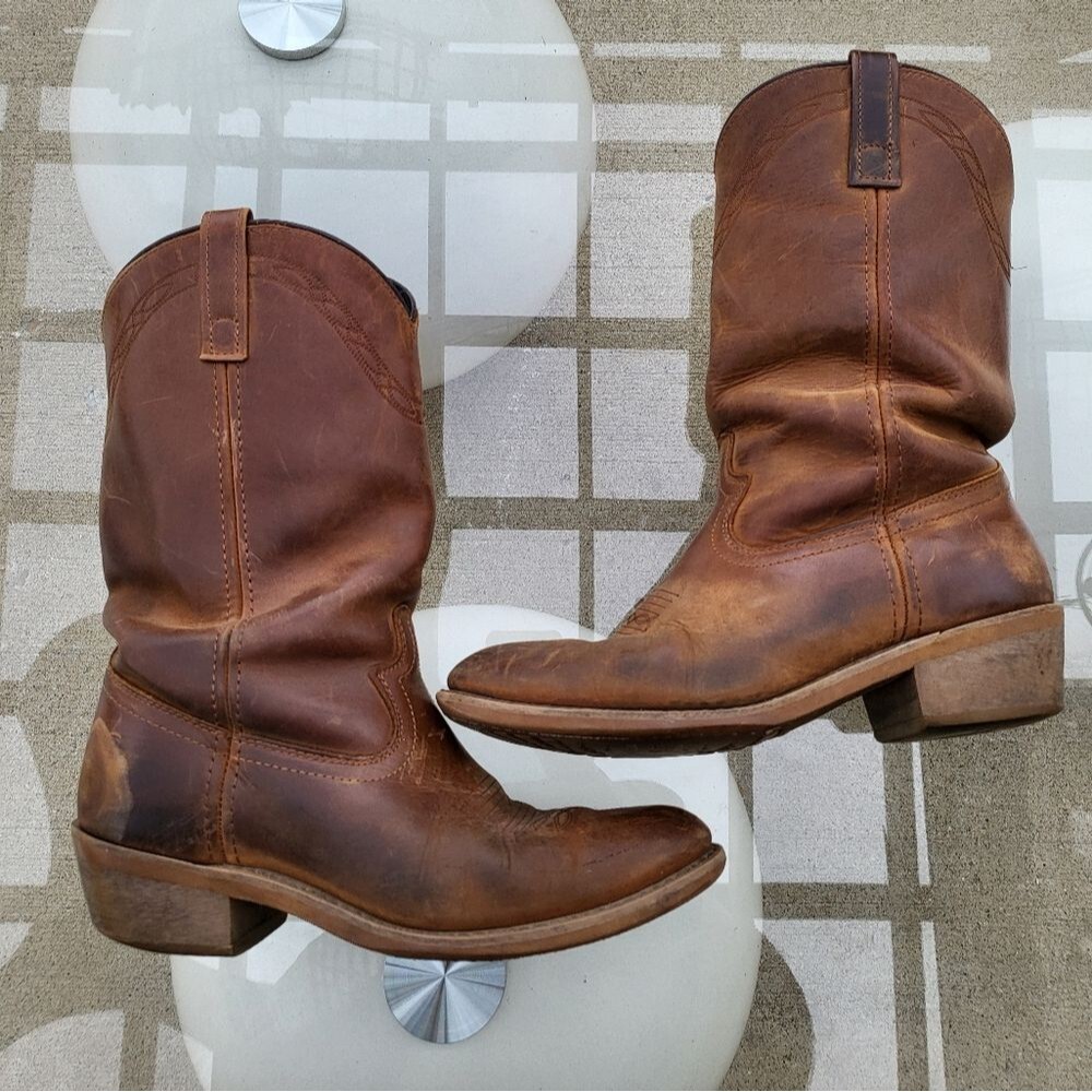 Mens Laredo Western Boots Brown Sz 9.5 EW